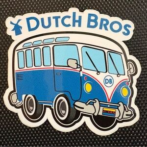 Vintage Dutch Bros Van Sticker